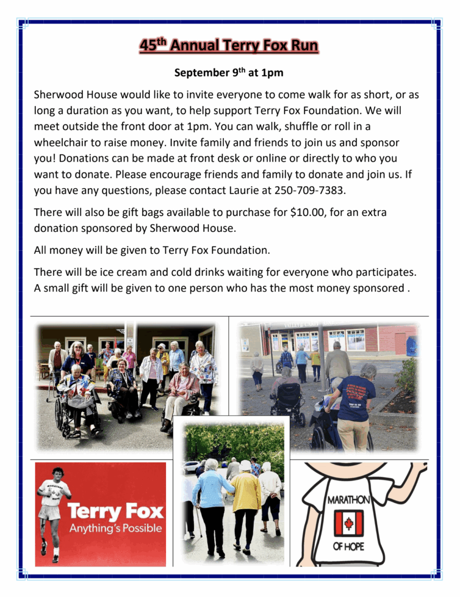 Sherwood House September 2025 Newsletter